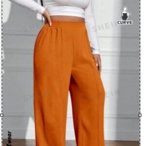Plus Size Pants Pleated